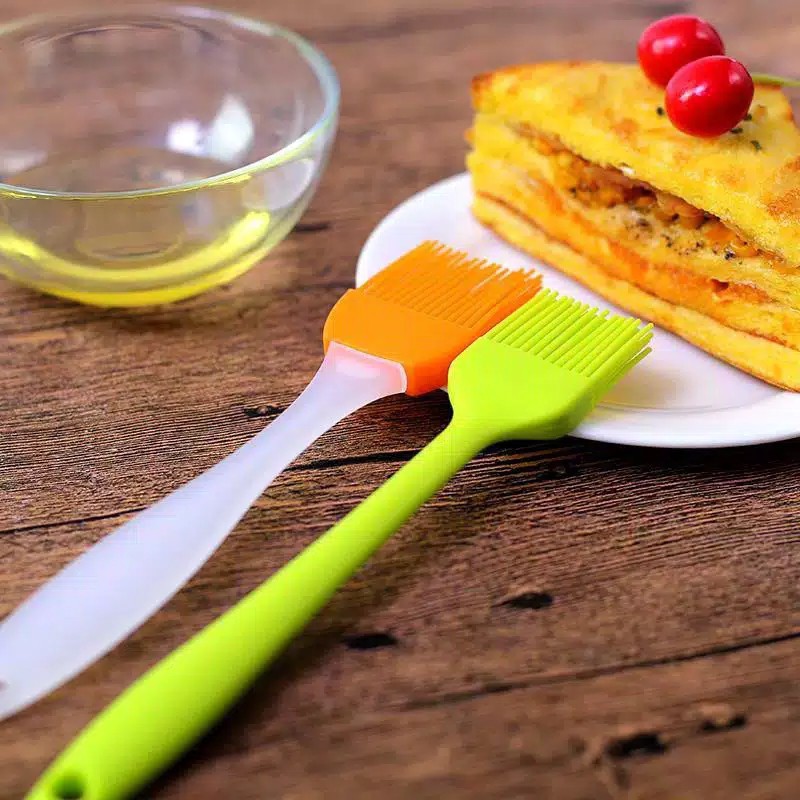 Vinztstore -  Kuas Silikon Masak Spatula Silikon Mentega Food Brush Silikon Oles BBQ Selai Roti Tahan Panas Anti Lengket Silicon Cake