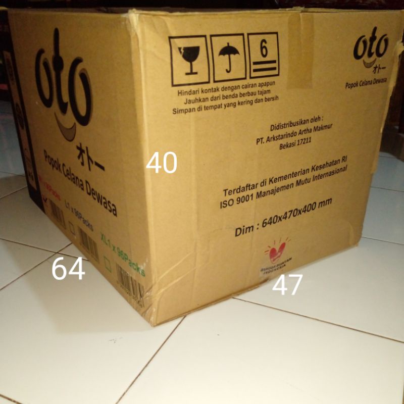 

Kardus Packing Besar / Kerdus Jumbo 1ply/4mm/64x47x40cm