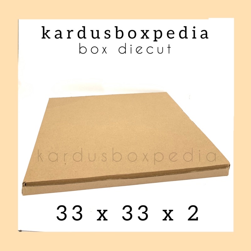 

corrugated box 33x33x2 box diecut/box pizza packing
