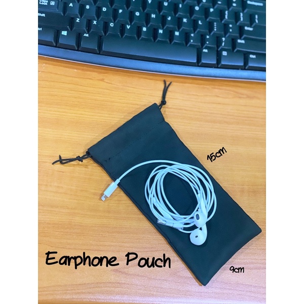 Fawn’G Handmade - Earphone Pouch Bahan Waterproof / Pouch serut Mini