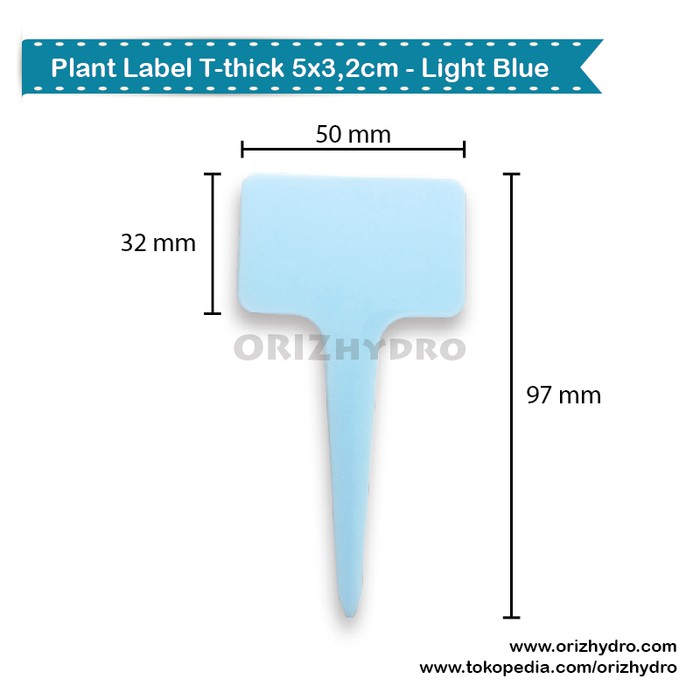 

Langsung Order Plant Label / Label Tanaman T-thick Biru Limited