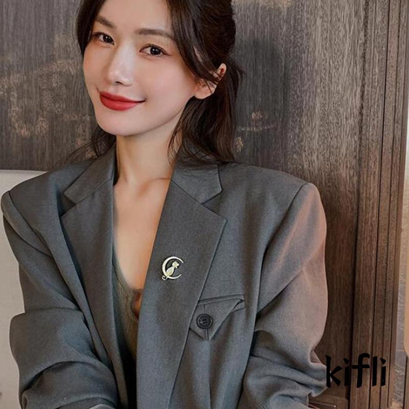 Bros Buckle Bentuk Opal Zircon Untuk Aksesoris Pakaian Wanita