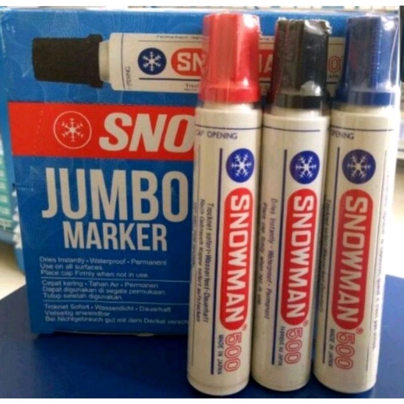 

Spidol Snowman Besar Jumbo 500 Permanent