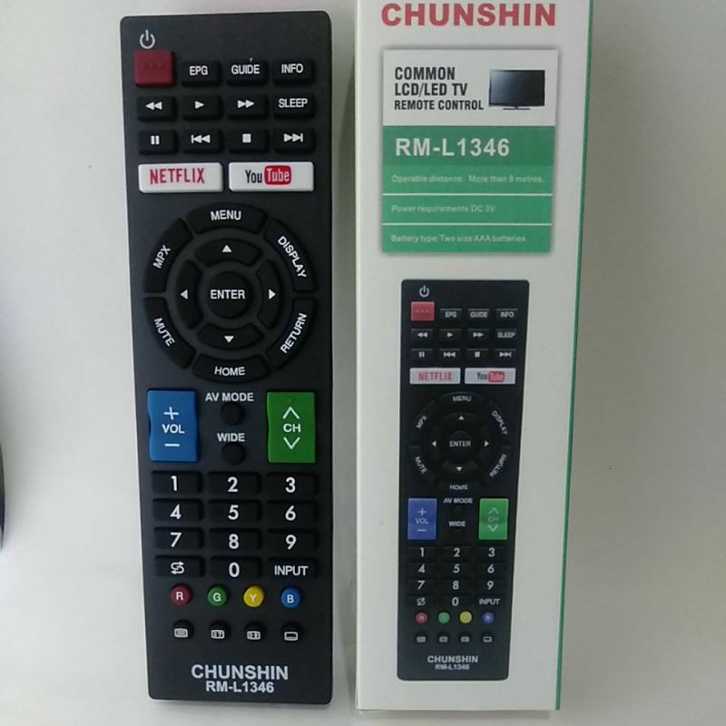 REMOTE REMOT TV SHARP SMART TV/LED/LCD NETFLIX YOUTUBE MULTI CHUNGSHIN