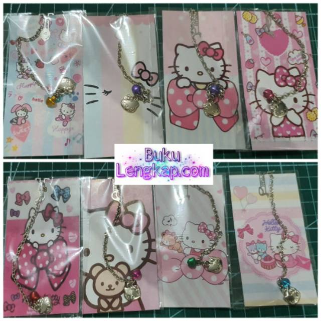

Bookmark / Pembatas buku hellokitty / hello kitty / HK rantai kerincing / ronceng 01