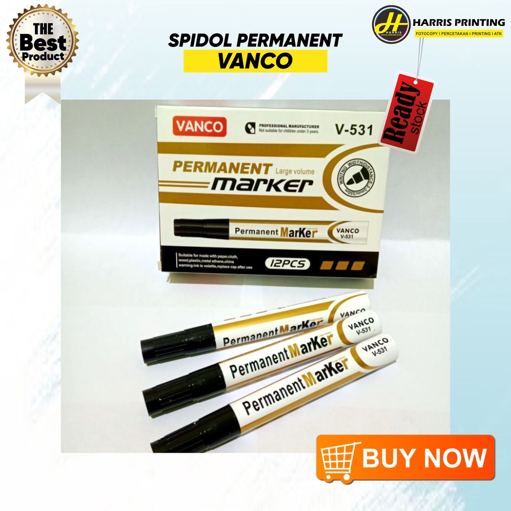 

Spidol Permanent Vanco V-531