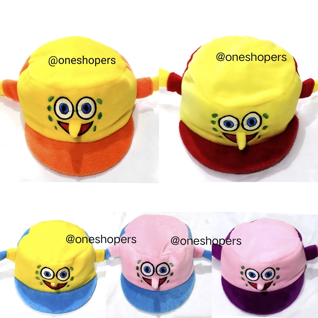 Topi Baseball Bayi Spongebob/ Topi Bayi Gambar Spongebob Lucu