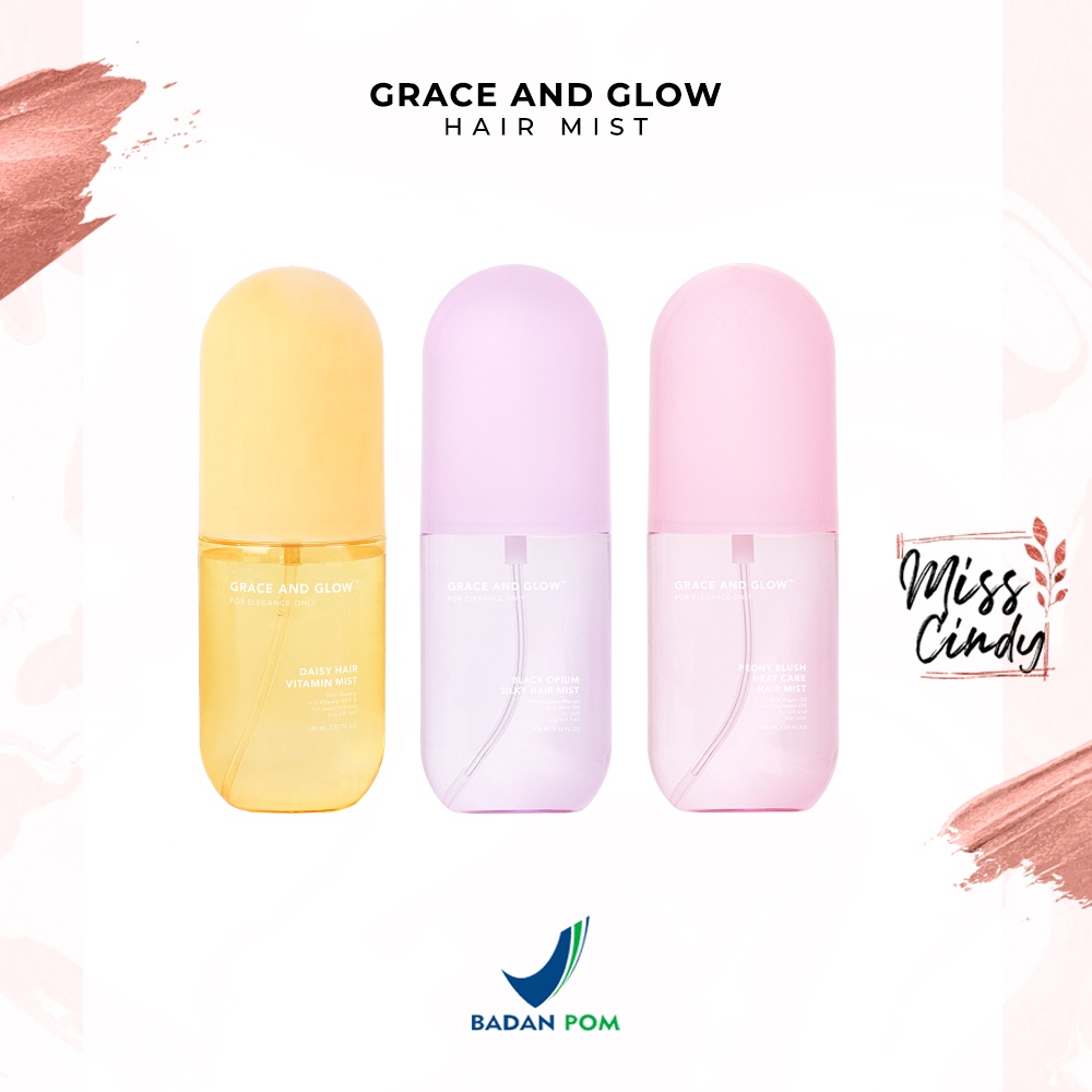 Jual Grace and Glow Daisy Hair Mist Sweet Scent / Peony Blush Heat Care