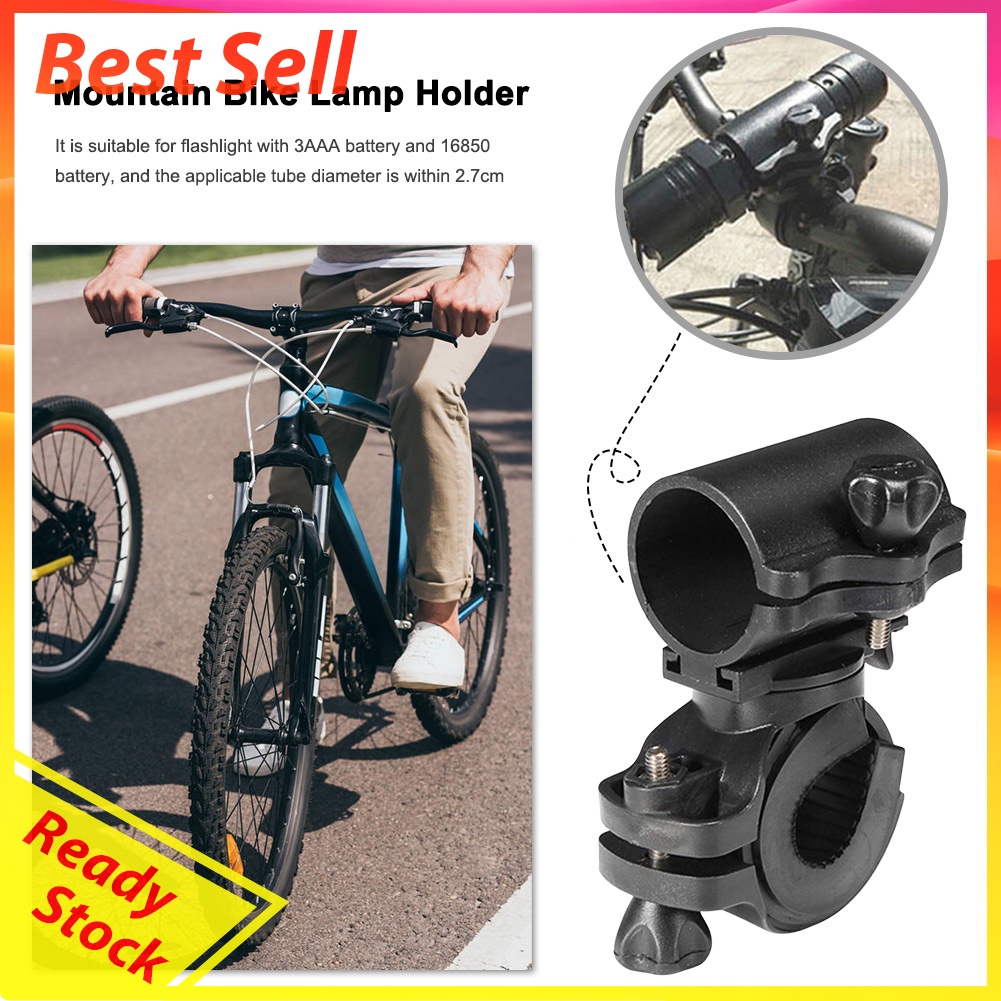 Antiskid Mountain Bike Light Bracket Bicycle Flashlight Torch Mount Holder