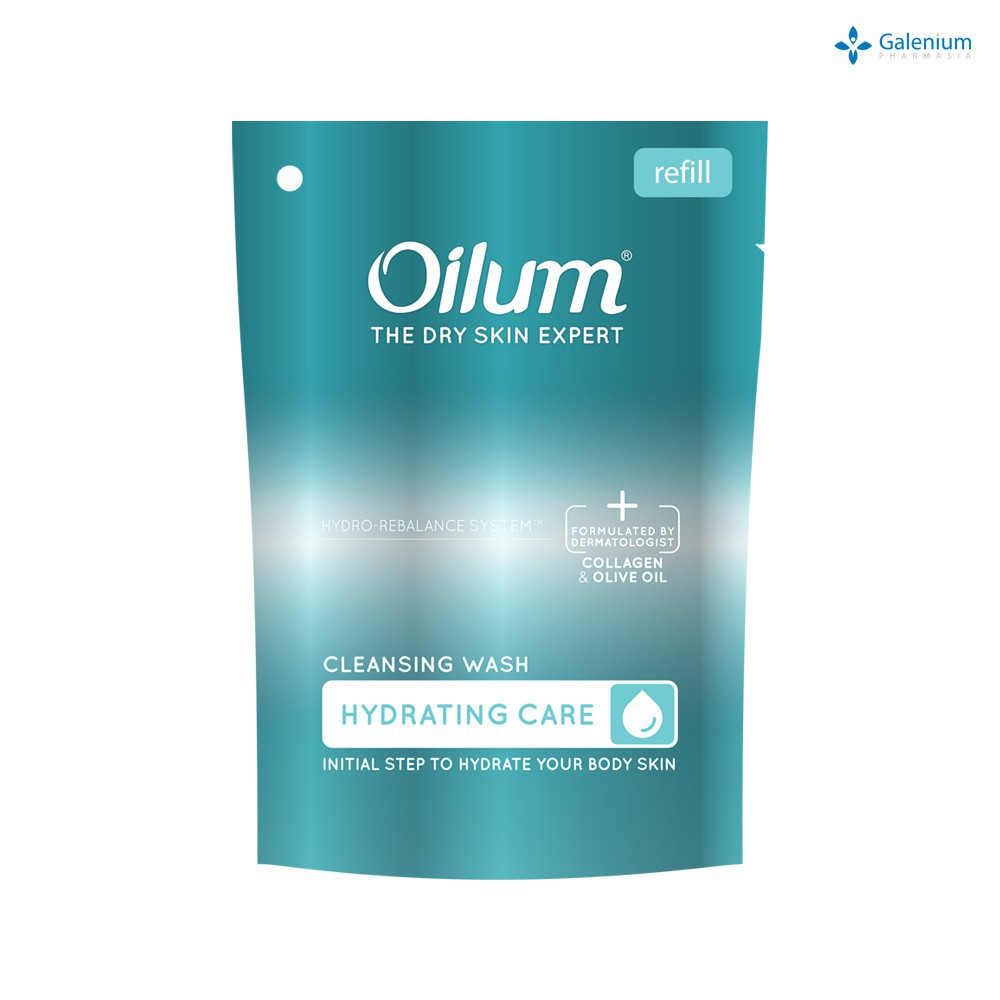 Oilum Cleansing Wash Hydrating Care Refill 175 ml (Sabun mandi untuk kulit kering)