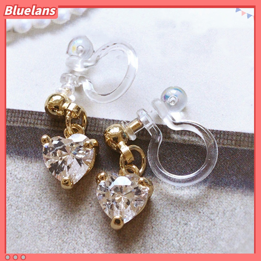 10pcs Anting Klip Telinga Bentuk U Transparan Ukuran 0.7 / 0.9mm Untuk Perhiasan