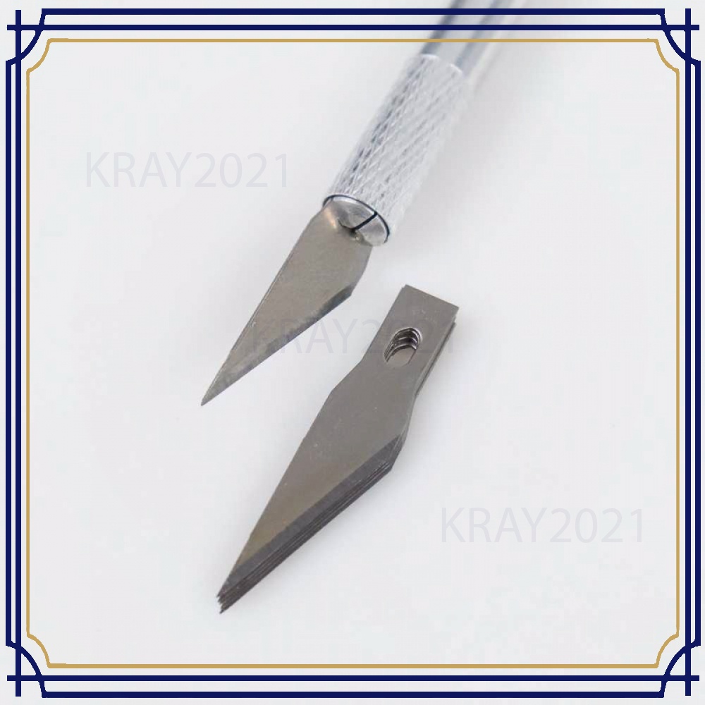 Pisau Ukir Seni Hobby Crafting Art Knife Metal Handle AK125