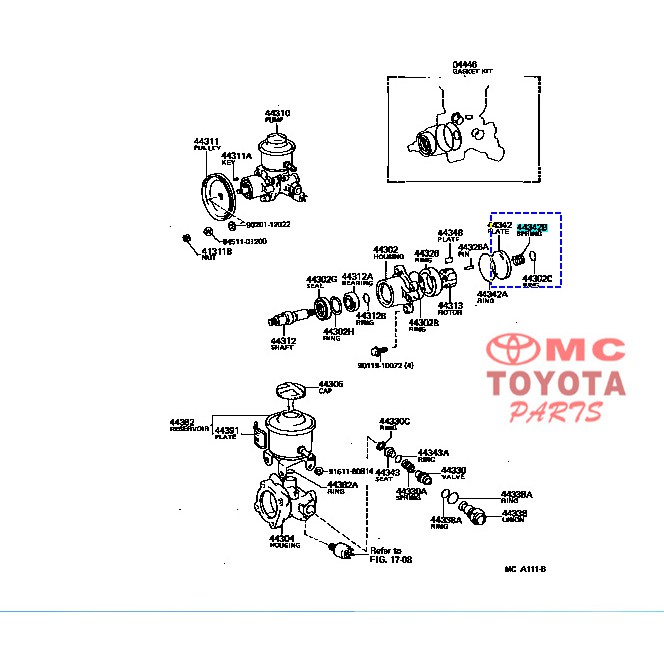 Per Compression Pompa Oli Power Steering Kijang Cressida Crown Hilux 90501-23014