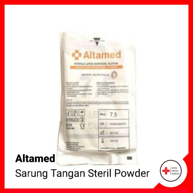 Jual Altamed Sarung Tangan Steril Powder Per Pasang Shopee Indonesia