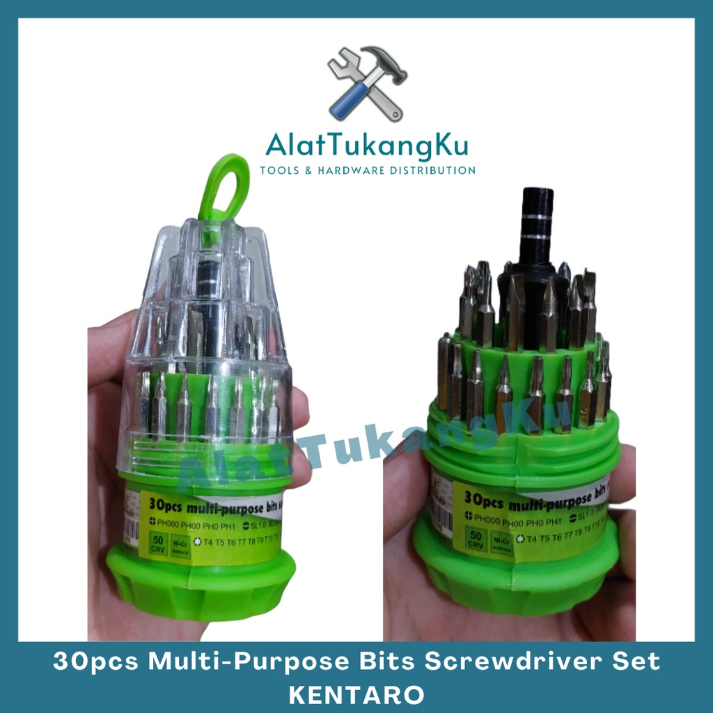 Kentaro Obeng Multifungsi Set 21 pcs dan set 30 pcs / Obeng HP jam 21 pcs / Obeng Handphone / Obeng 
