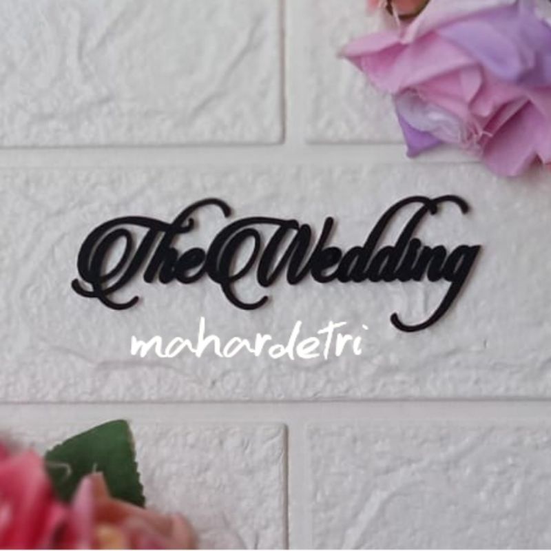 The Wedding 03 bahan Akrilik HITAM