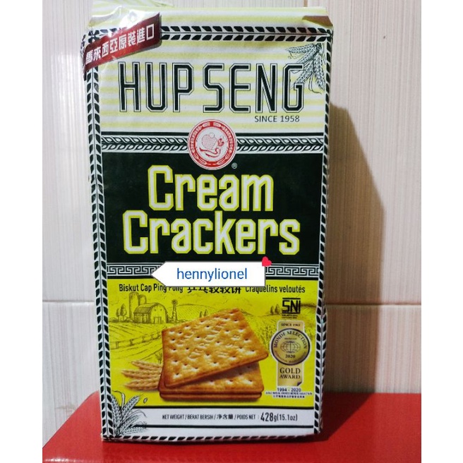 

hupseng cream crackers 428gr
