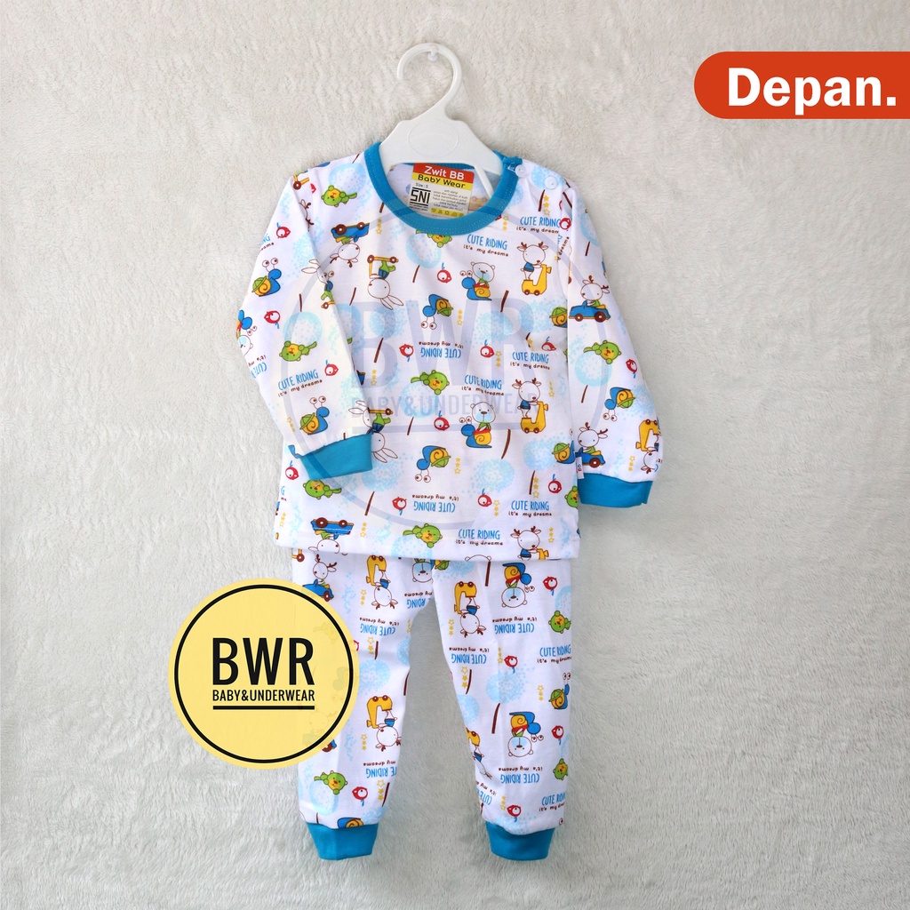 Setelan Zwit BB KAOS PANJANG MOTIF Random / Setelan Anak Bayi Unisex Kaos Celana Panjang | Bwr | MOTIF