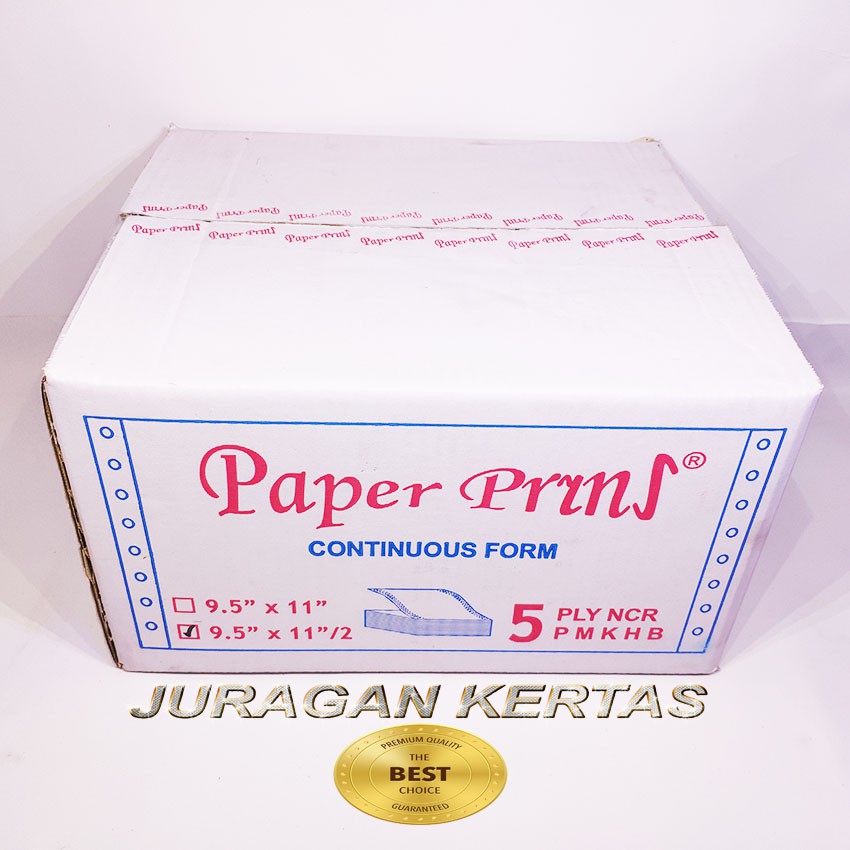 

CONTINUOUS FORM 9.5 X 11/2 5PLY PAPERPRYRNS PRS - BAGI 2