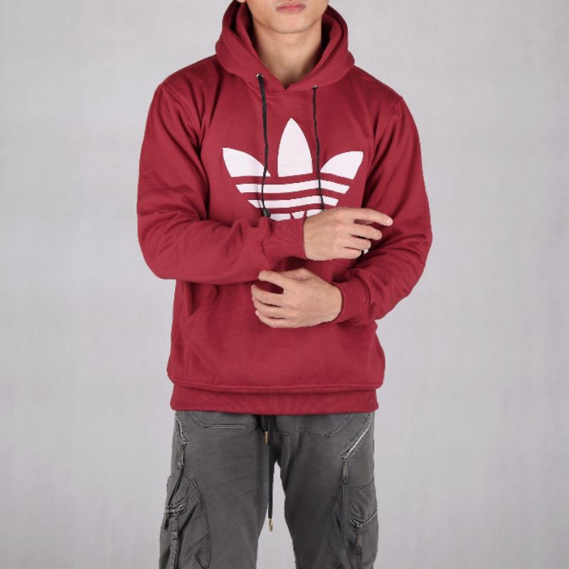 JAKET HOODIE ADIDAS CLASSIC (MAROON)