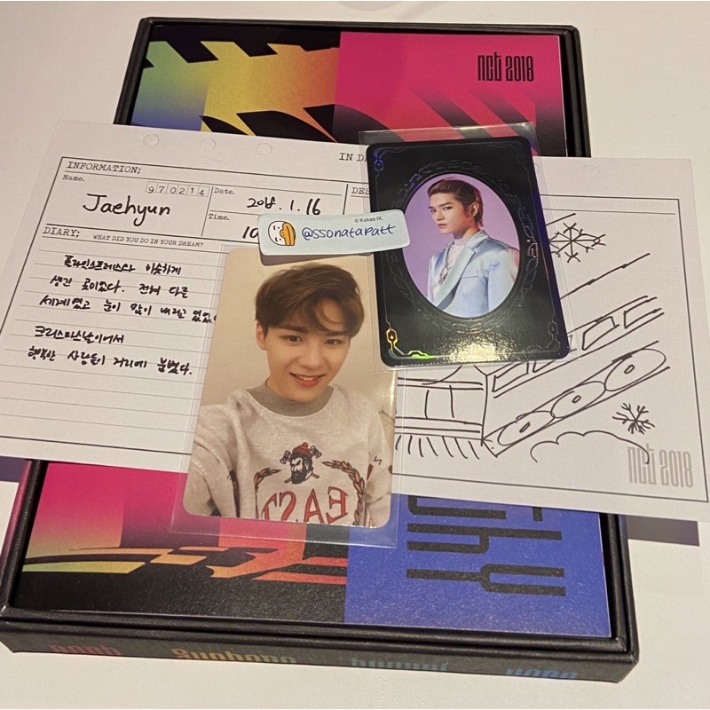 Taeyong Yearbook, Jaehyun Diary, Kun dream pc, empathy dream album nct photocard poca