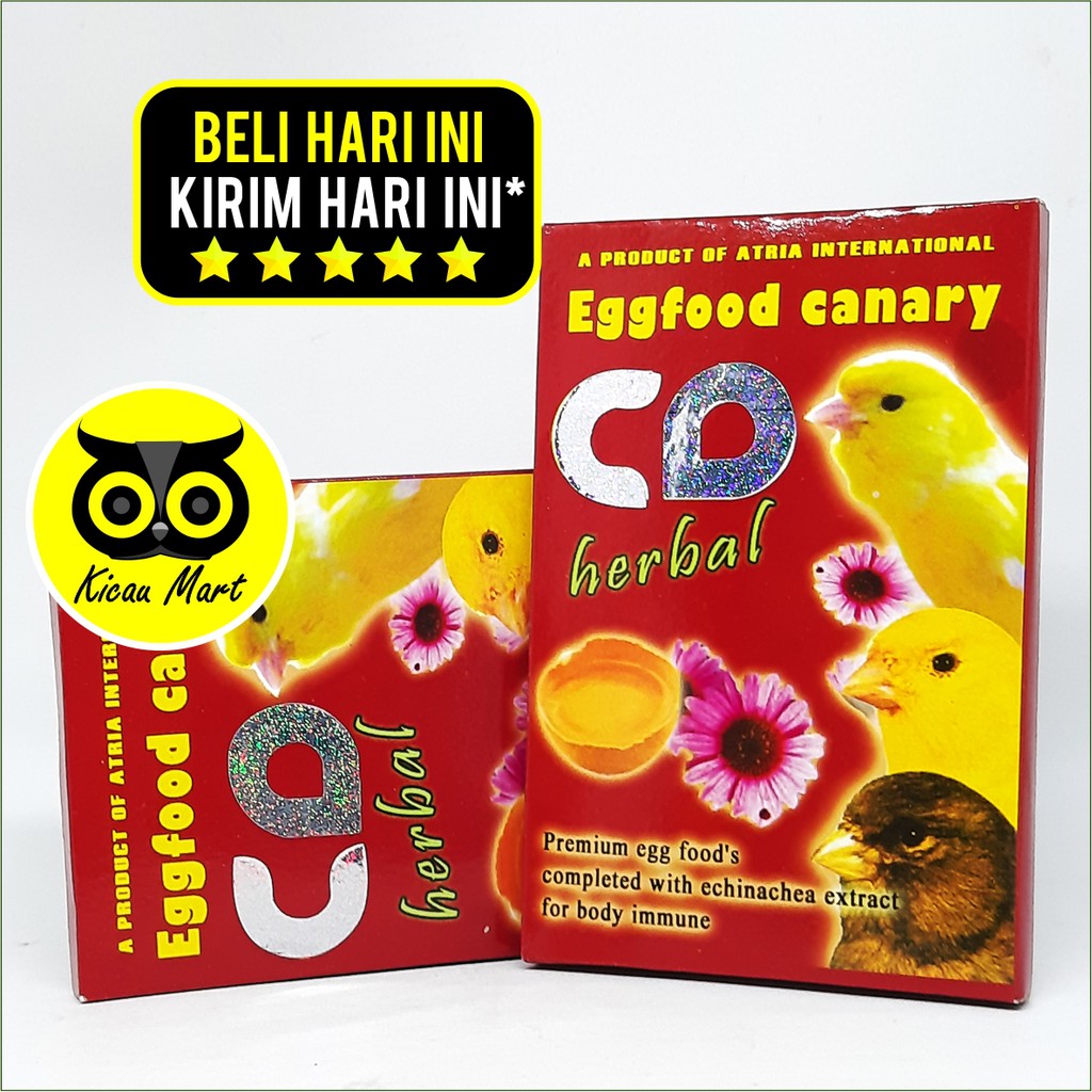 PAKAN MAKANAN HARIAN TERNAK BURUNG KENARI FINCH LOVEBIRD EF SPER CD HERBAL EGG FOOD EGGFOOD PCDHPIR