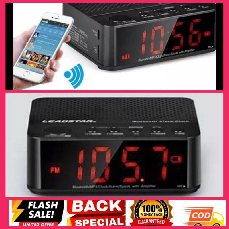 Speaker jam Led Wireless Speker Bluetooth Music Alarm Digital jam meja