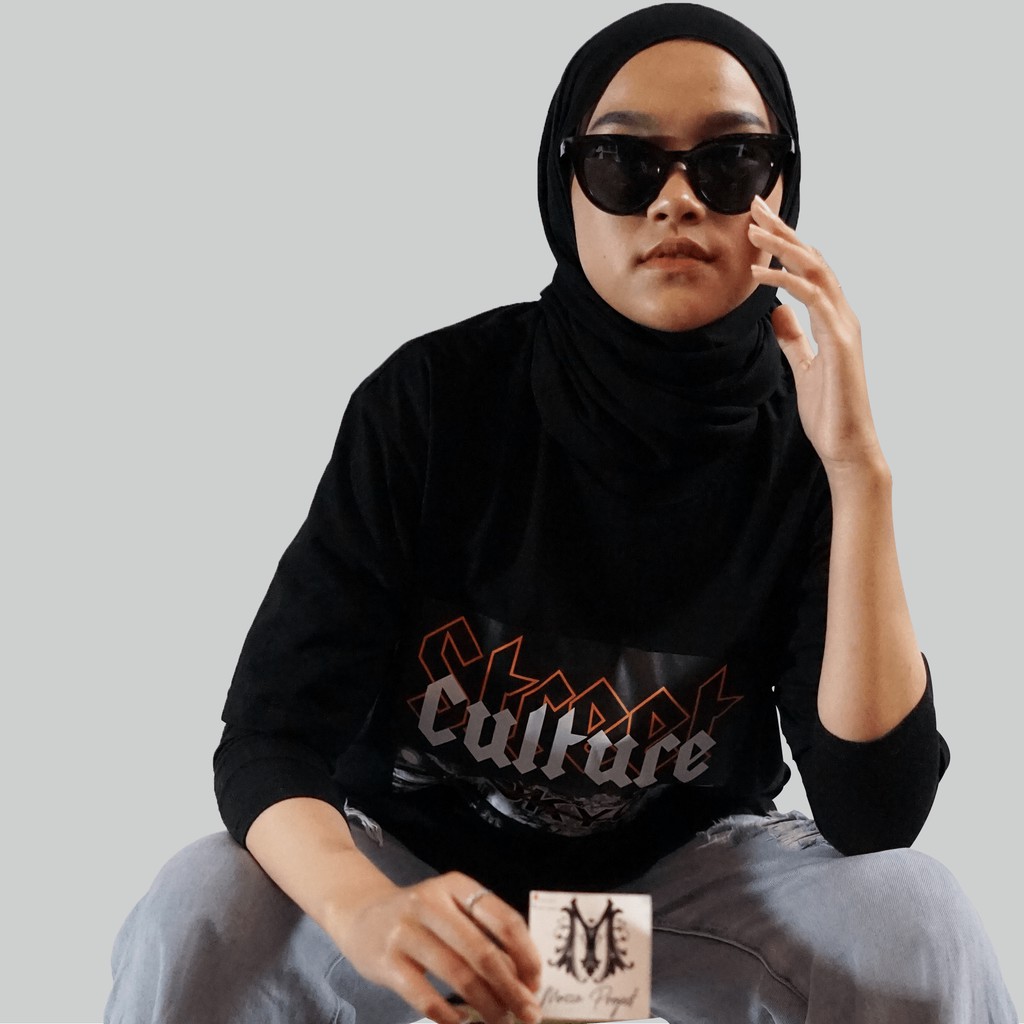 Mozzaproject Kaos Pria Wanita Katun 24s Black Series