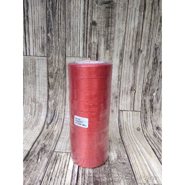 

Pita Satin 3/4inch 25yard 23meter merk sakura warna Merah