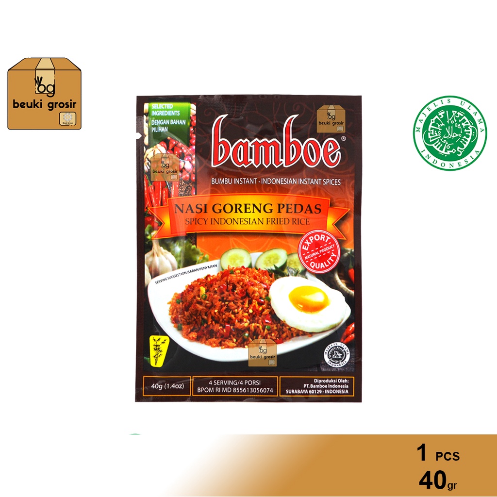 

ECER Bamboe Indonesia Bumbu Nasi Goreng Pedas Instan - 40gr