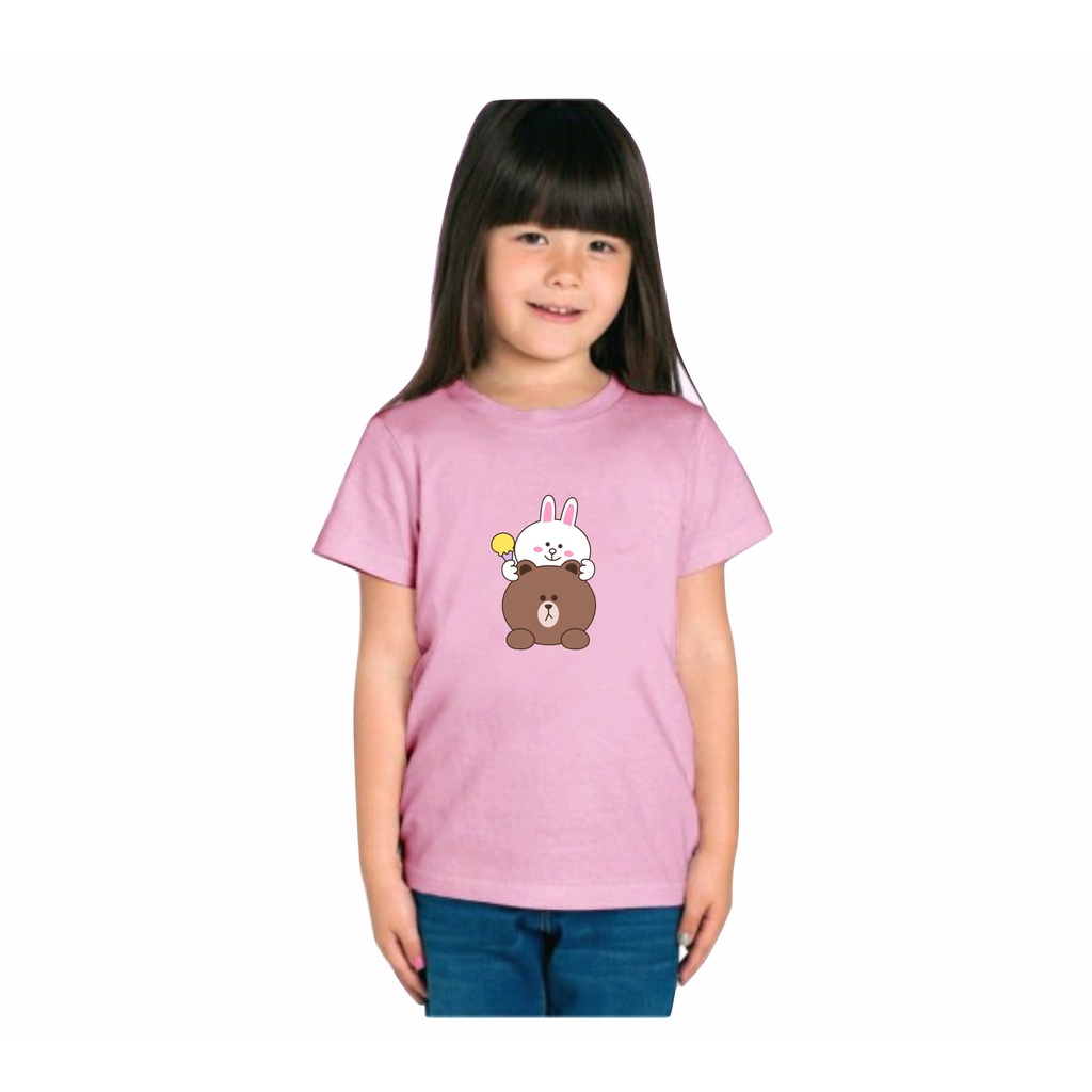 Kaos oblong anak anak bergambar print digital unisex bisa di pakai laki laki dan perempuan 005