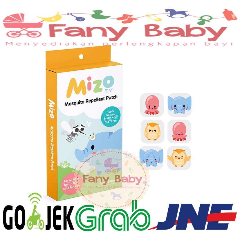 MIZO BY NOKITO MOSQUITO REPELLENT PATCH STICKER 24PCS