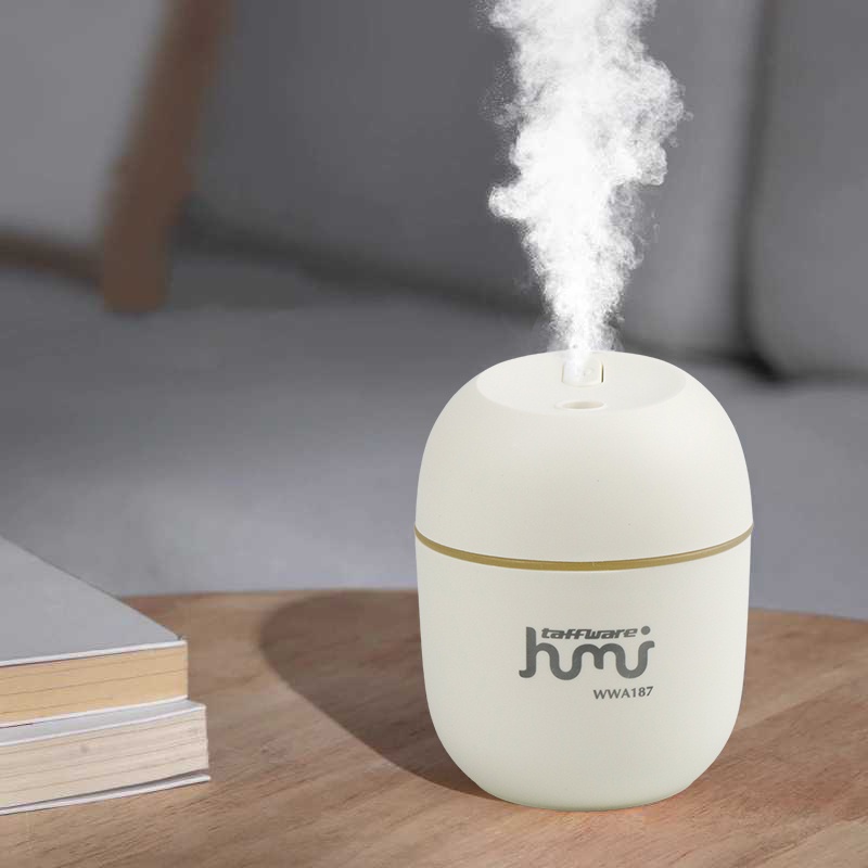 HUMI Mini Air Humidifier Aromatherapy Oil Diffuser LED Light 220ml