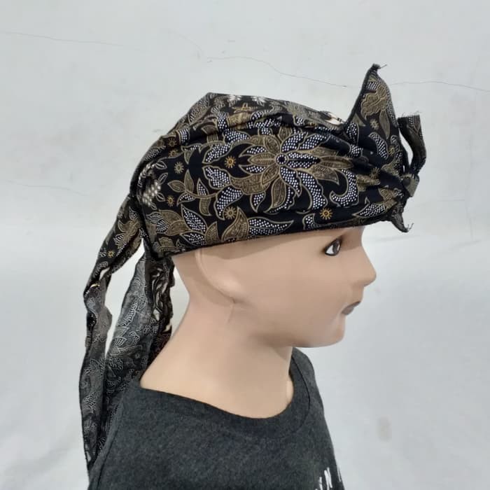 Topi Blankon Blangkon Tertutup Motif Corak Batik Balita Anak Khas Jawa