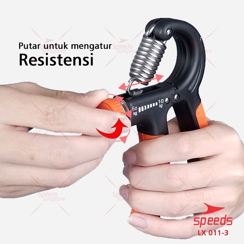 Handgrip Hand Grip 5-60 Kg Alat Bantu Fitness Otot Lengan Portable