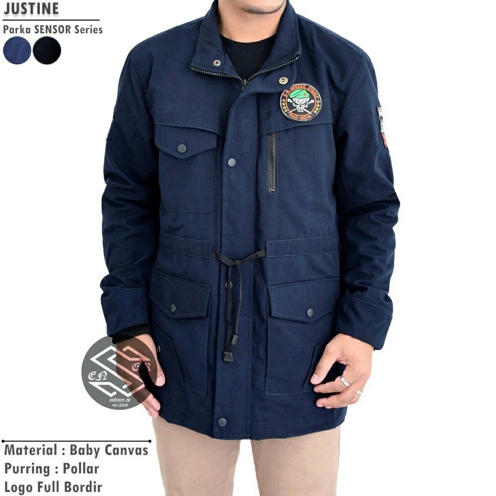 TURUN HARGA ! Juns Jaket Parka Pria Justine Premium Quality / Jaket Gunung