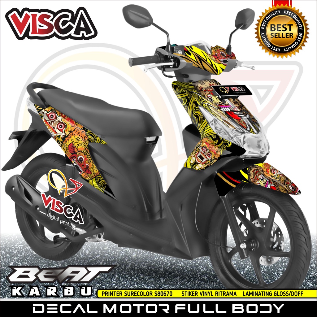 Decal Beat Karbu Decal Beat Full Body Stiker Beat Karbu Full Body Dekal Beat Karbu Striping Beat Kar
