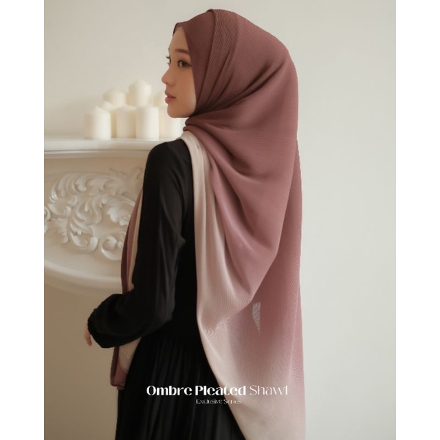 FREE TUSPIN KAZAMI RAEDY PLISKET OMBRE PREMIUM KAZAMI STORE - PLISKET MALAY - HIJAB MURAH SYARI - PA