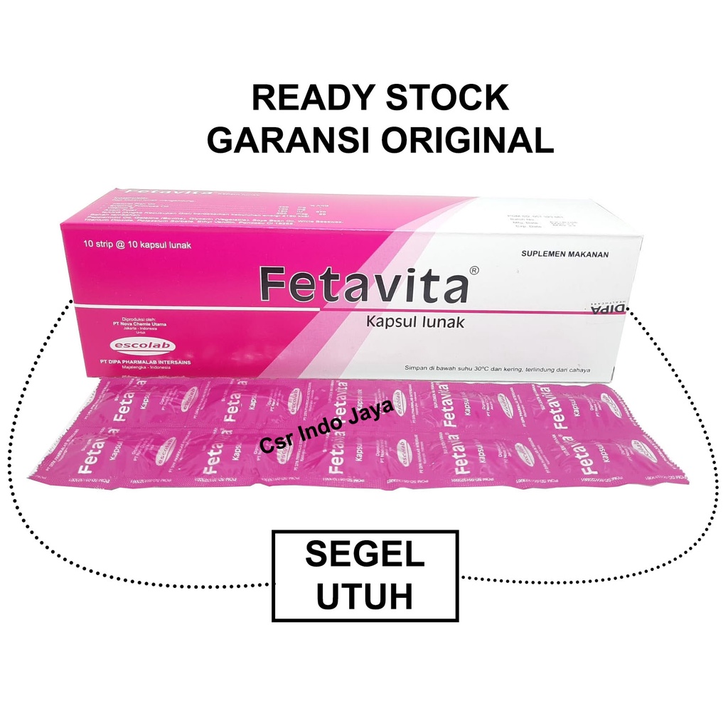 Fetavita Box 100 Kapsul Dijamin Original / Fetavita 100 Capsul