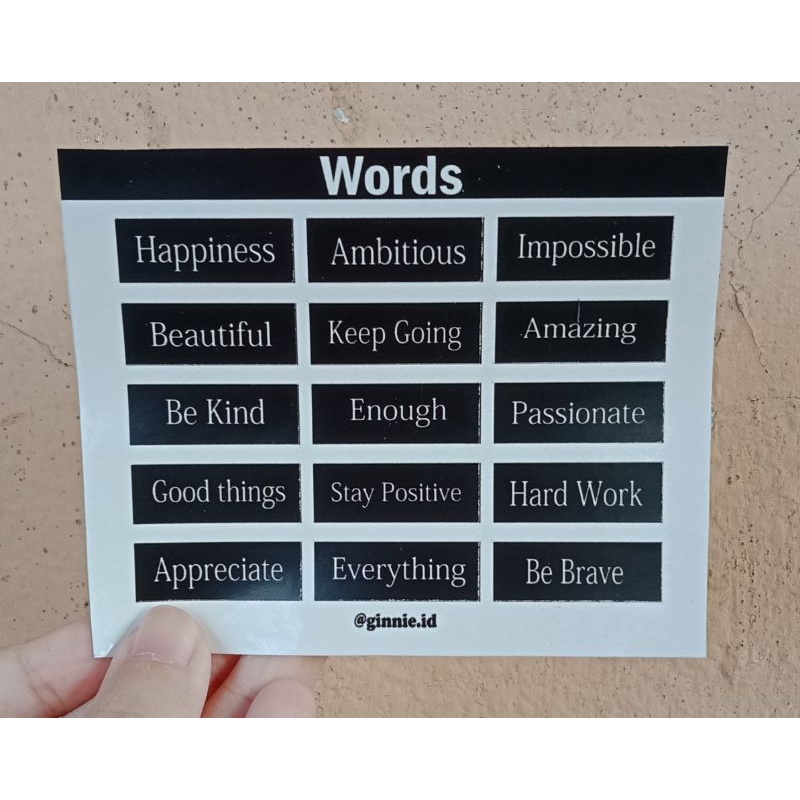 

Word Sticker