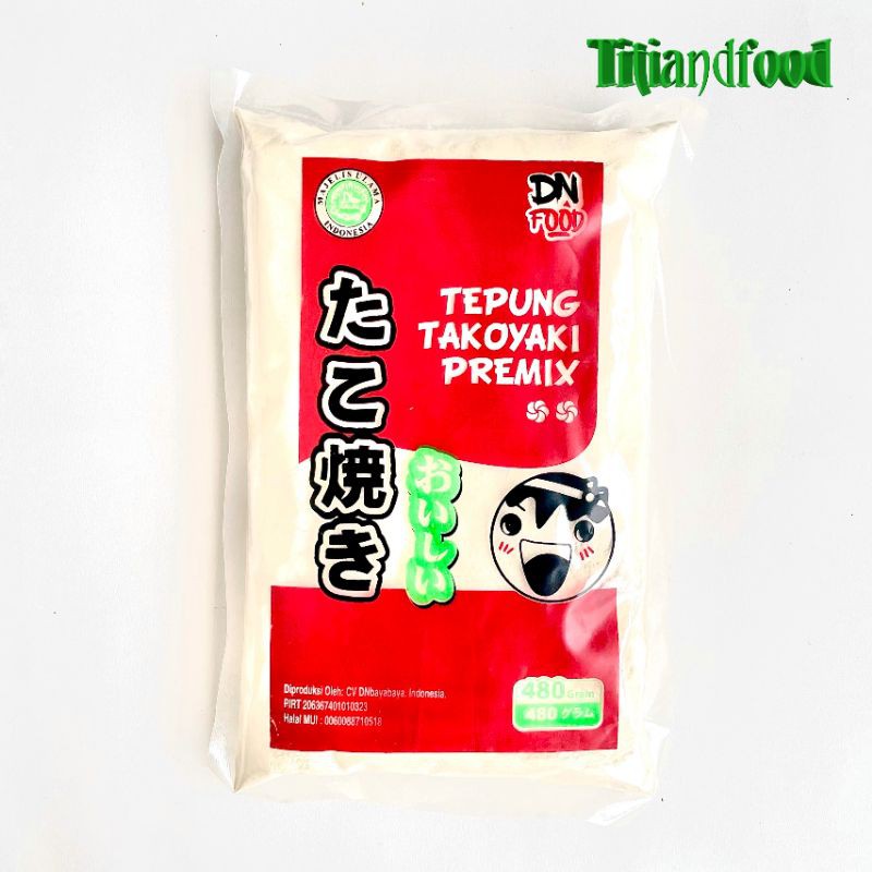

tepung takoyaki instan Dn Food,takoyaki premix 480Gr