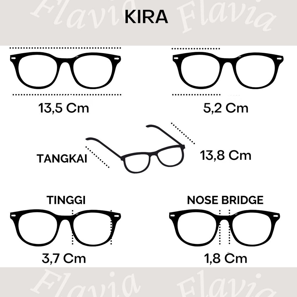 Flavia Eyewear - Kacamata Kira Cat Eye Acetat (custom minus, photochromic, blueray, bluechromic dan photobrown)