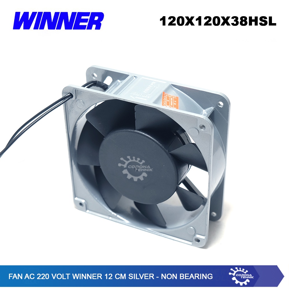 Winner - Fan AC 220 Volt 12 cm Silver - Non Bearing