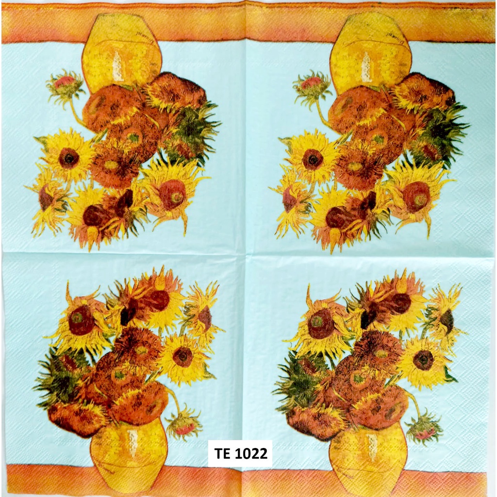 Tisu  Napkin Kerajinan  Decoupage Eropah 33X33 CM TE 1022 TTS