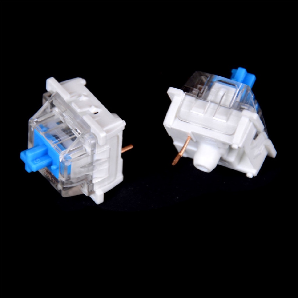 (Hotter) 10pcs Saklar Keyboard Mekanik Switch Biru Untuk Cherry