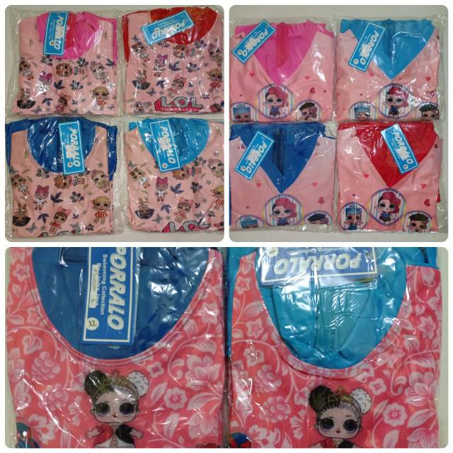 Baju renang anak muslim karakter LOL usia PAUD TK SD anak Baju renang anak muslim karakter LOL usia PAUD TK SD anak
