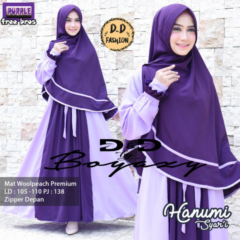 Gamis Harumi Syari Gamis Syari Set Khimar Gamis Set Wolfis