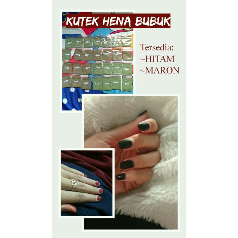 KUTEK HENA BUBUK ORI 2 GR/KUTEK/HENNA HALAL/HENA BUBUK/NAIL ART/HENNA/ INAI BUBUK/KUTEK BUBUK ARAB/P