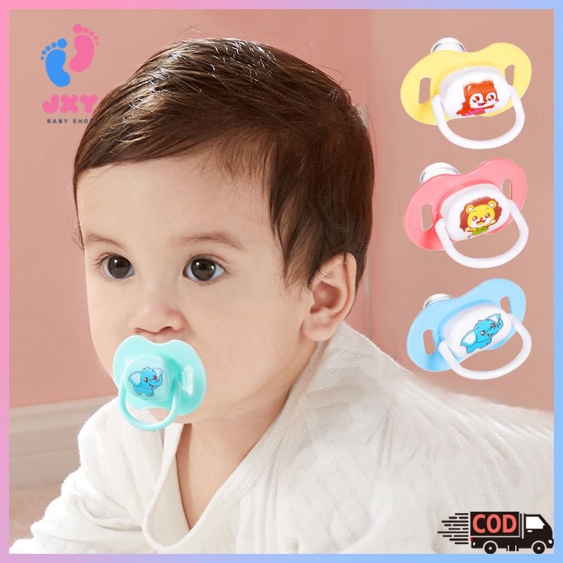 Empeng Dot Bayi Anti Jatuh 3 in 1 Plus rantai dan Box Empeng Dot bulat dan Rantai