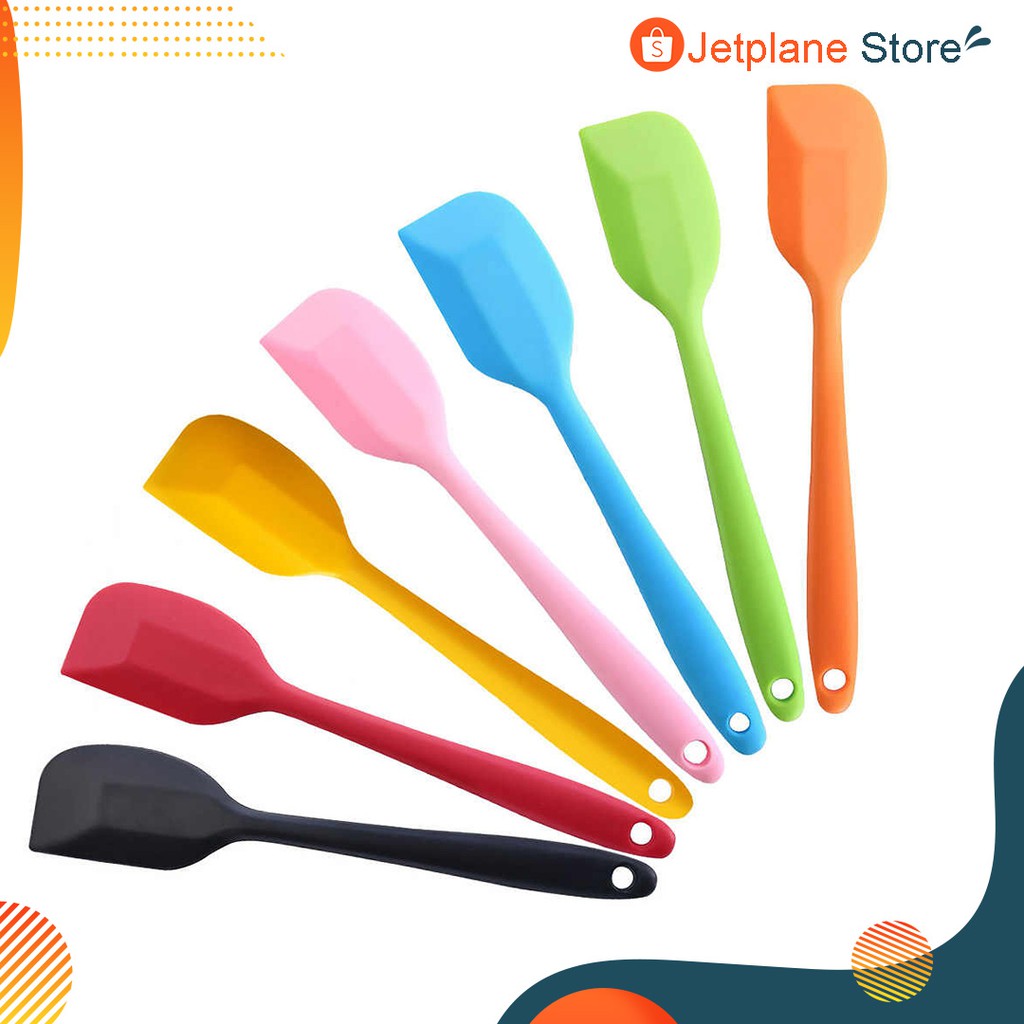 Spatula Masak Silikon Tahan Panas Food Grade Alat Masak Tahan Panas Anti Lengket